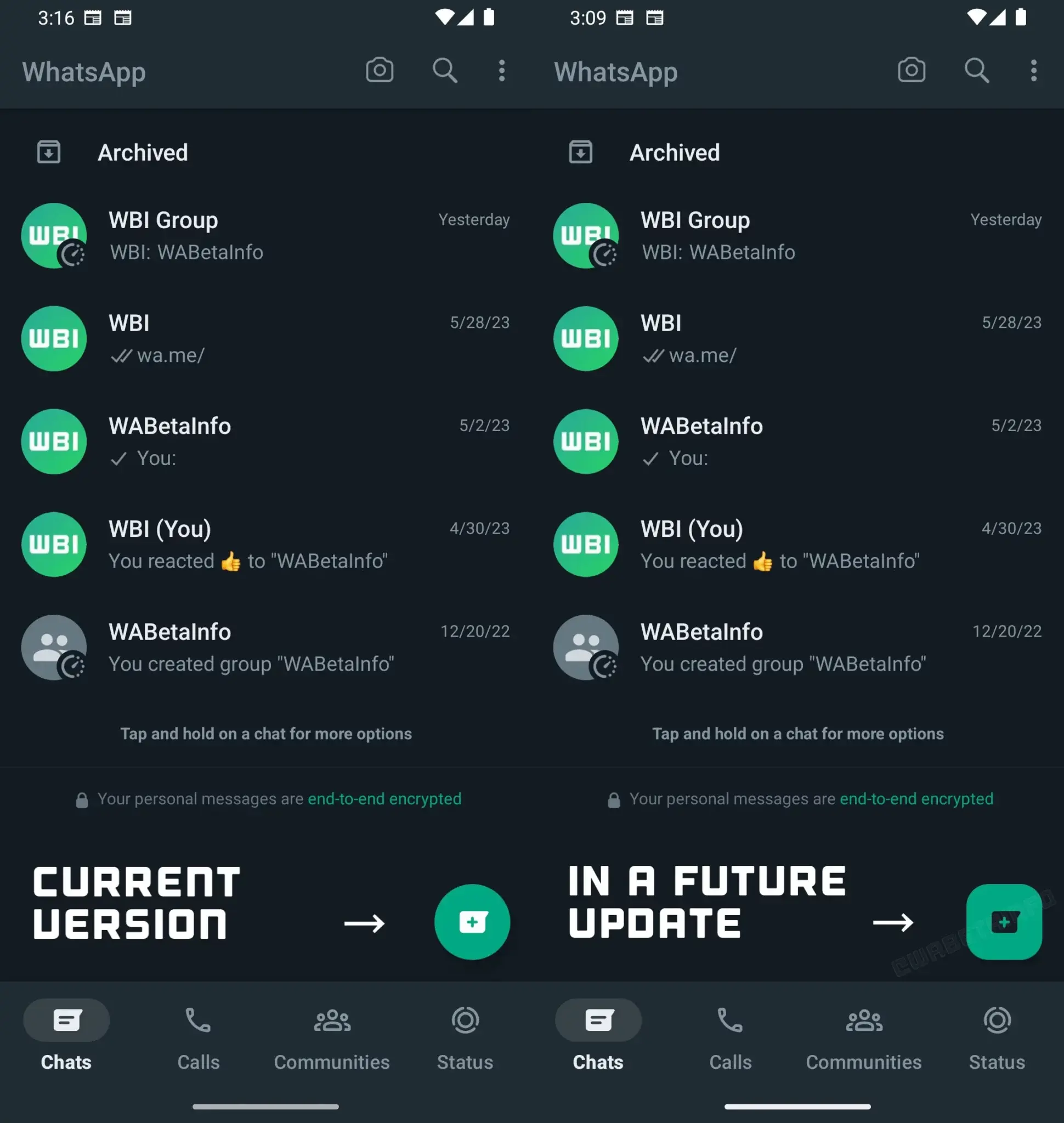 WhatsApp получит новый дизайн на Android